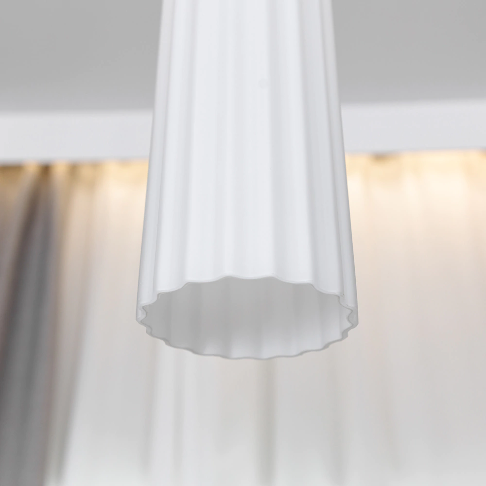 Светильник подвесной 1х40 Вт Е14 белый NEODECO Ральф