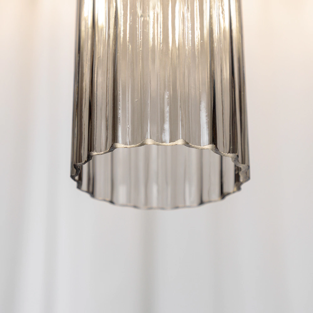 Светильник подвесной 1х40 Вт Е14 серый NEODECO Ральф