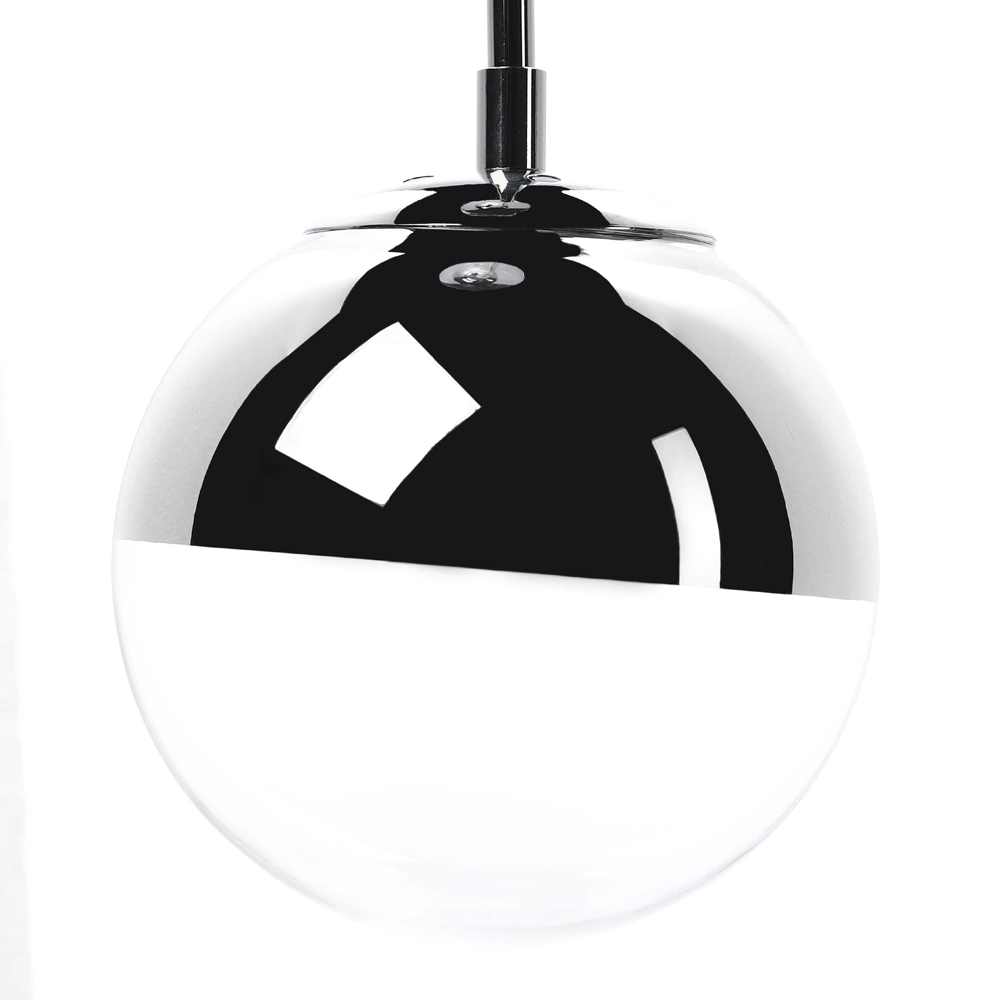 Светильник подвесной  1х40 Вт Е27 15 см хром Toplight Гласс