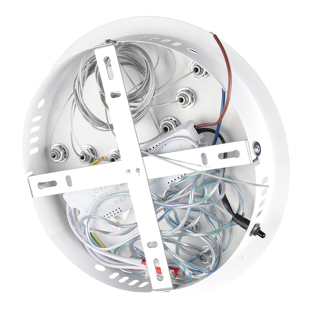 Люстра подвесная LED 140 Вт с пультом ДУ белый NEODECO Ринг