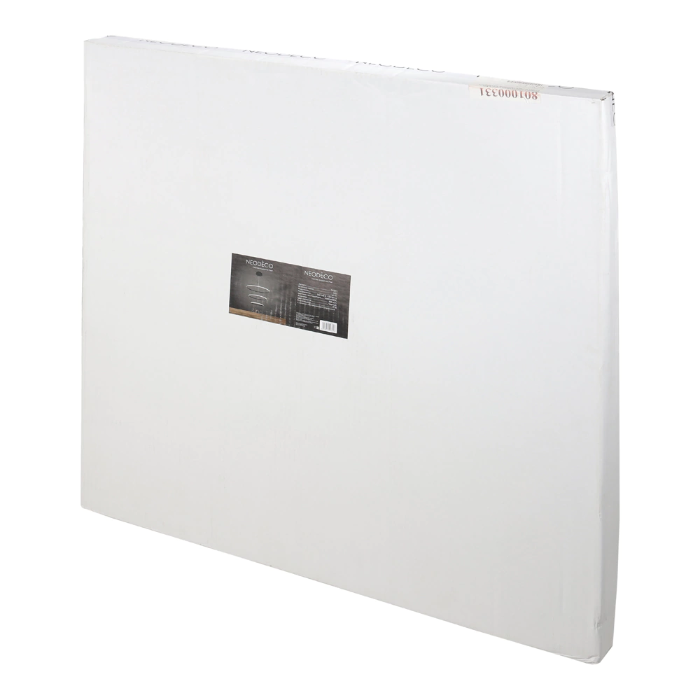 Люстра подвесная LED 140 Вт с пультом ДУ черный NEODECO Ринг