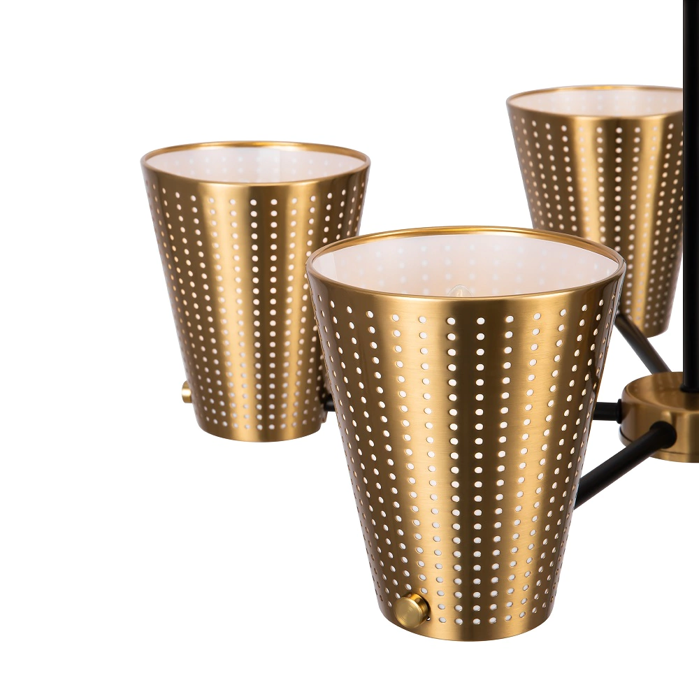 Люстра подвесная FREYA Китао 5х40 Вт Е14 бронза