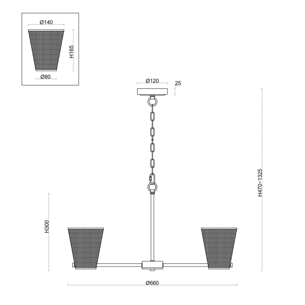 Люстра подвесная FREYA Китао 5х40 Вт Е14 бронза