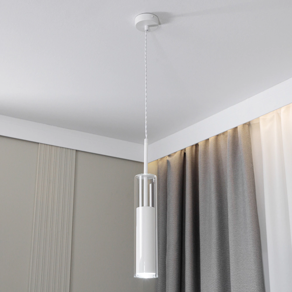 Светильник подвесной 1х8 Вт GU10 белый NEODECO Селинго