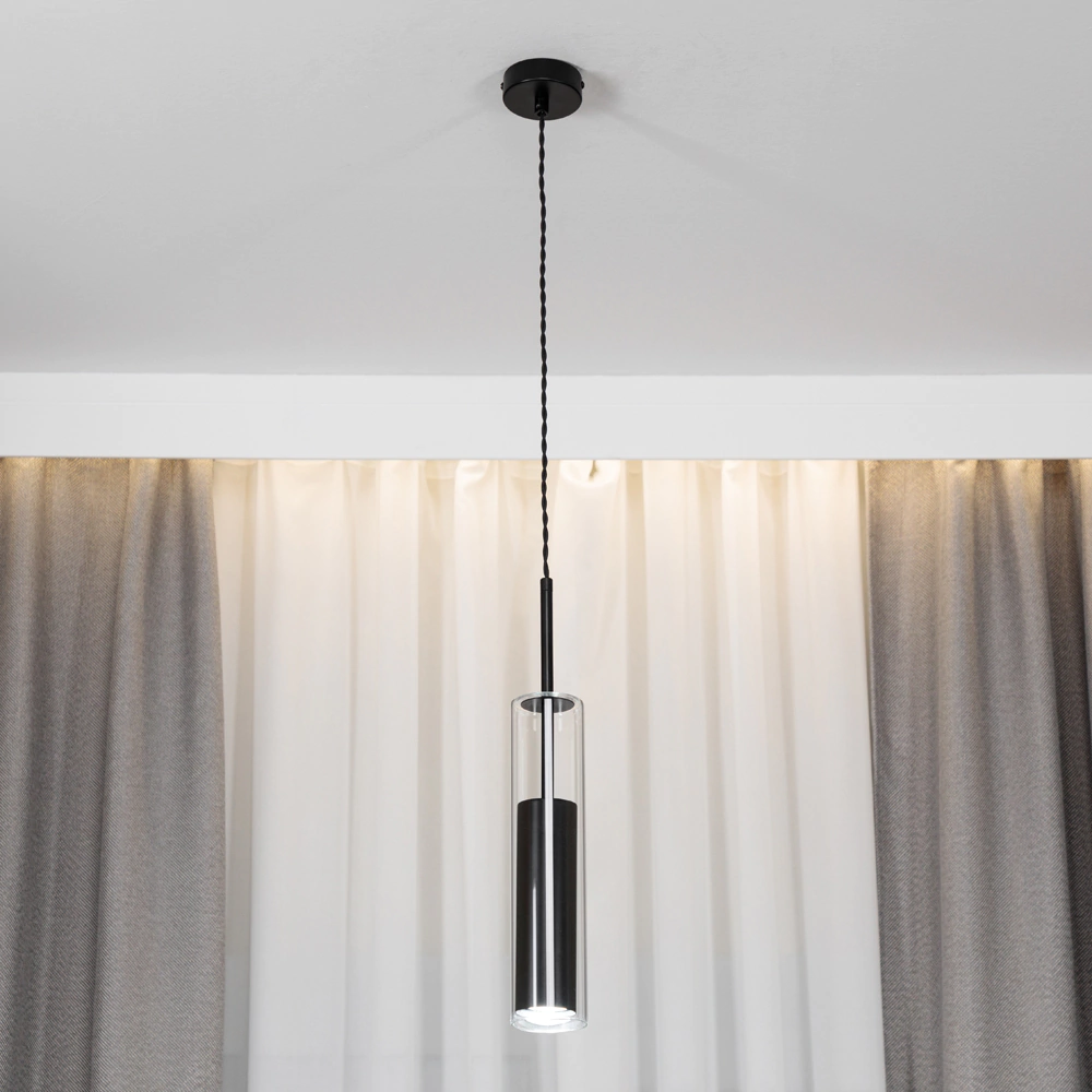 Светильник подвесной 1х8 Вт GU10 черный NEODECO Селинго