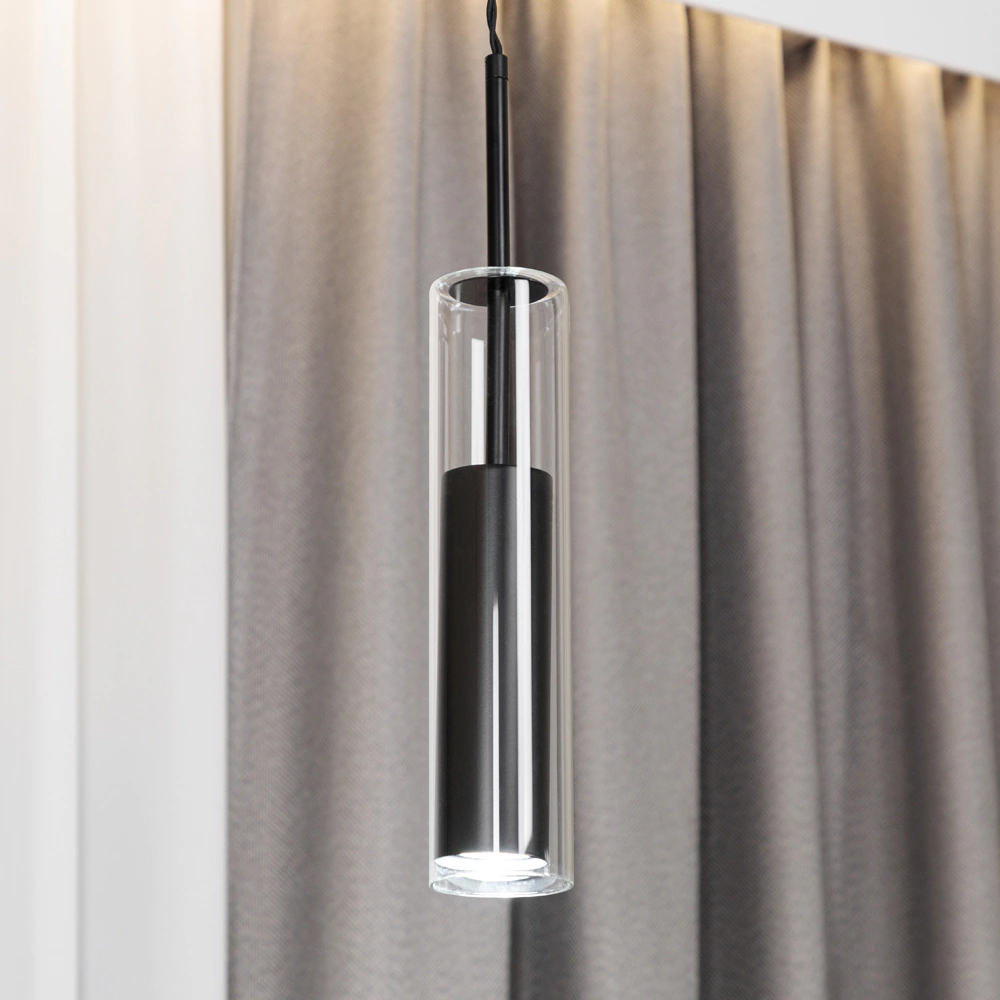 Светильник подвесной 1х8 Вт GU10 черный NEODECO Селинго