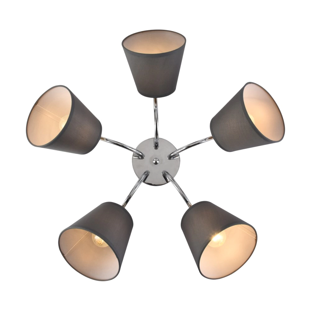 Люстра потолочная Rivoli Алекса 5х60 Вт Е27 хром