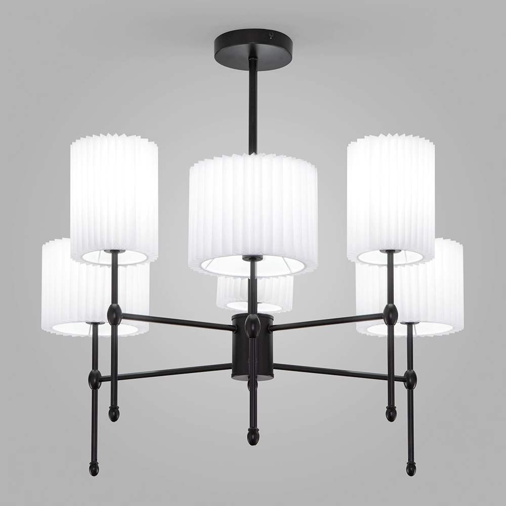 Люстра потолочная Eurosvet Ноттурно 6х40 Вт Е14 черный