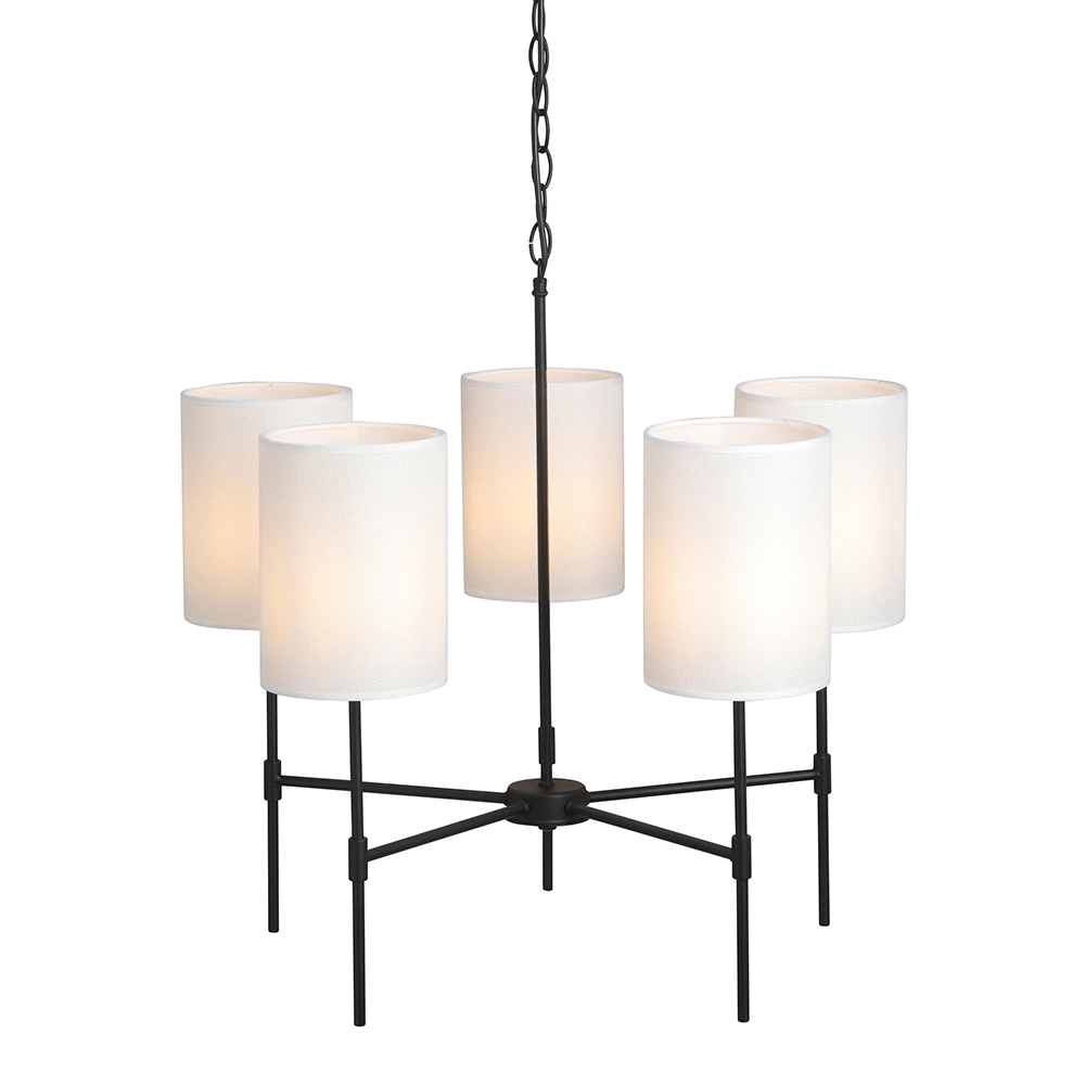 Люстра подвесная 5х40 Вт Е27 черный Vitaluce Ганим