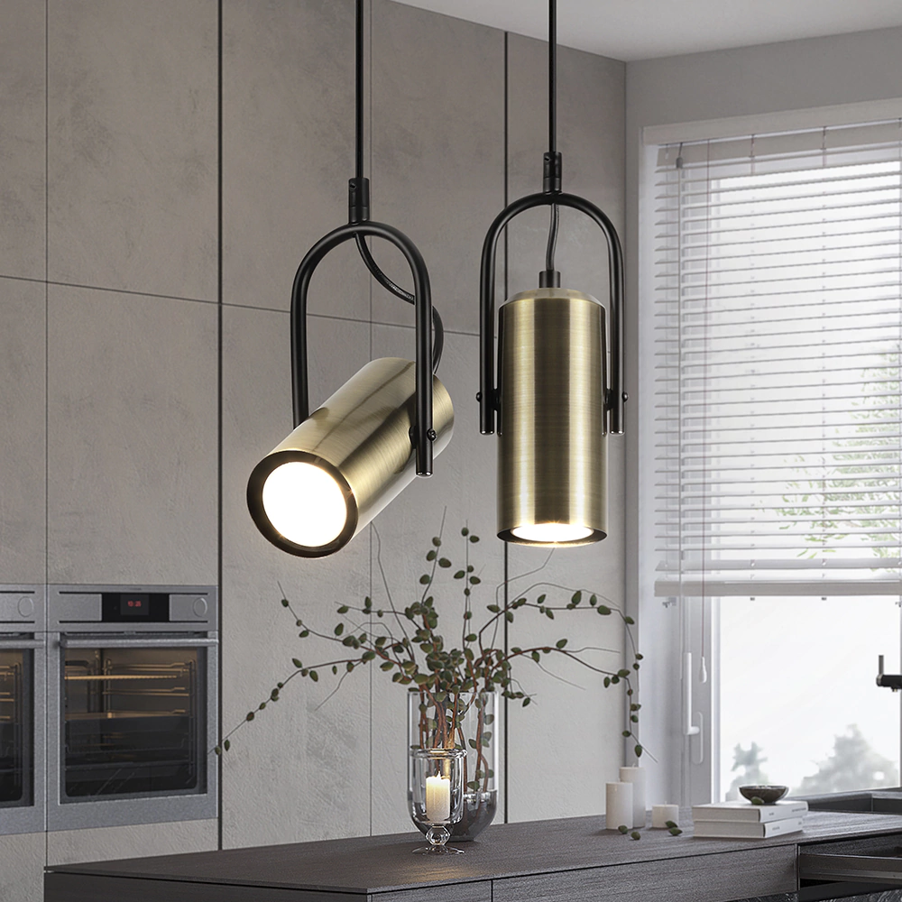 Светильник подвесной 1х25 Вт GU10 черный/бронза Rivoli