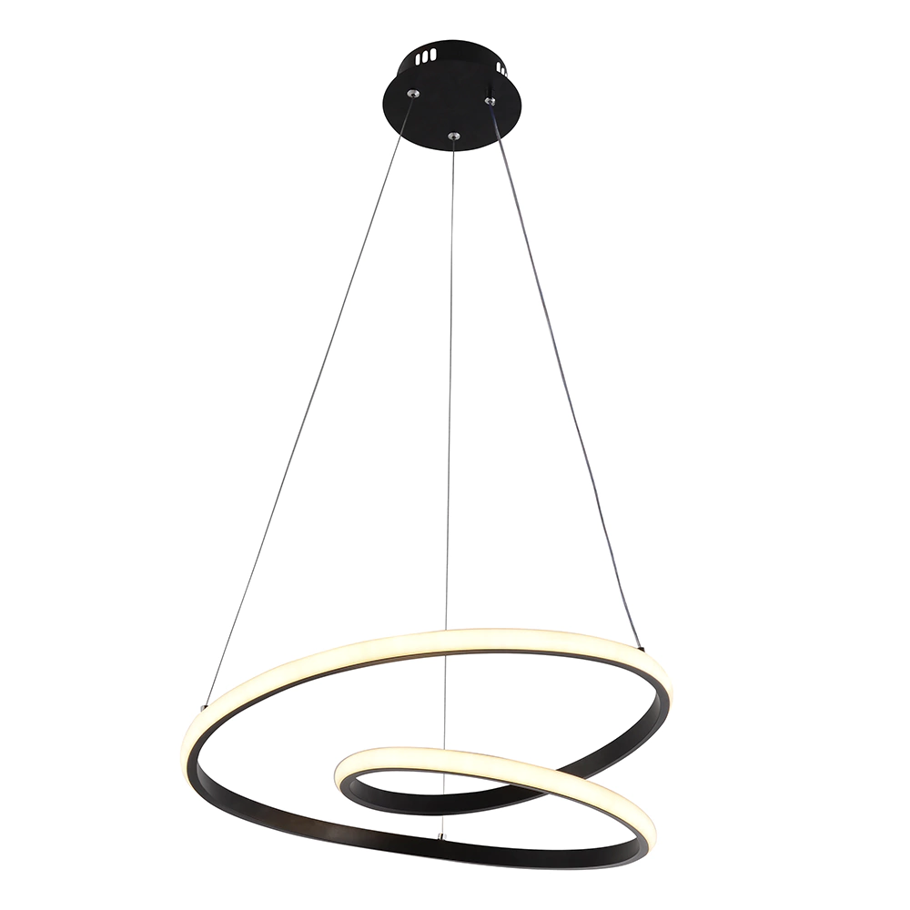 Светильник подвесной Rivoli Нелли LED 84 Вт с пультом ДУ черный