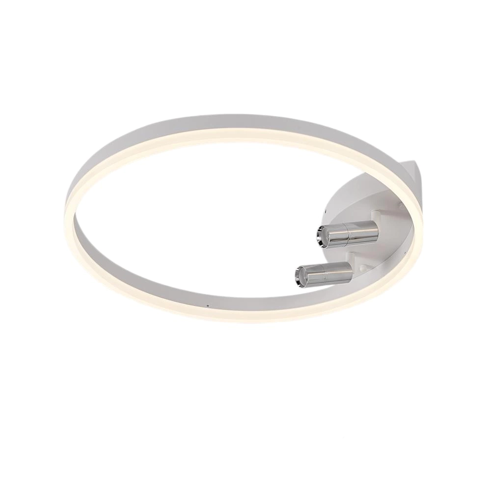 Люстра потолочная Schaffner Руло LED 56 Вт + 6 Вт белый/хром