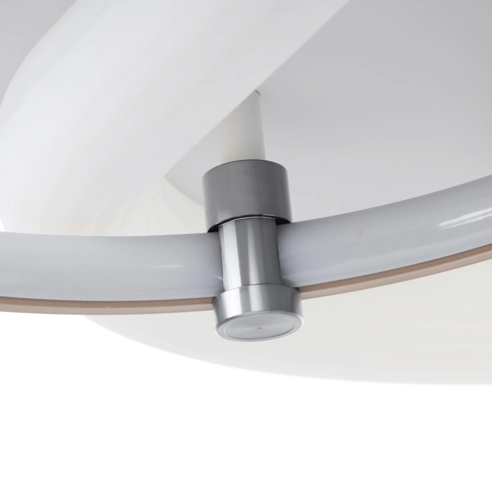 Люстра потолочная NEODECO Риджель LED 100 Вт с пультом ДУ белый/матовое золото