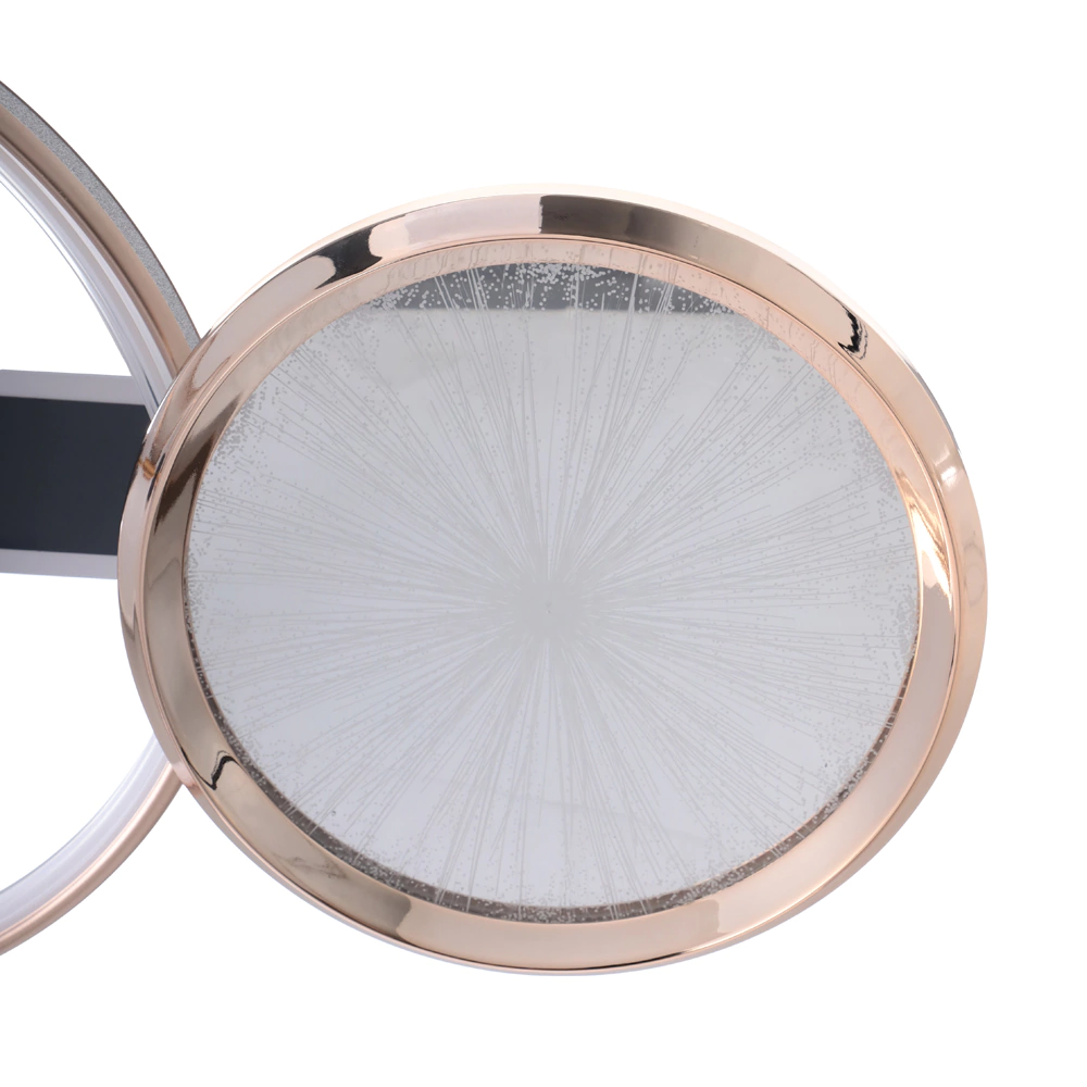 Люстра потолочная NEODECO Селена LED 50 Вт с пультом ДУ золото