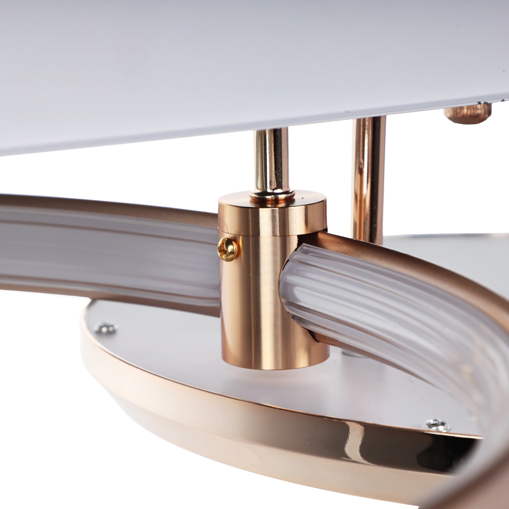 Люстра потолочная NEODECO Селена LED 50 Вт с пультом ДУ золото