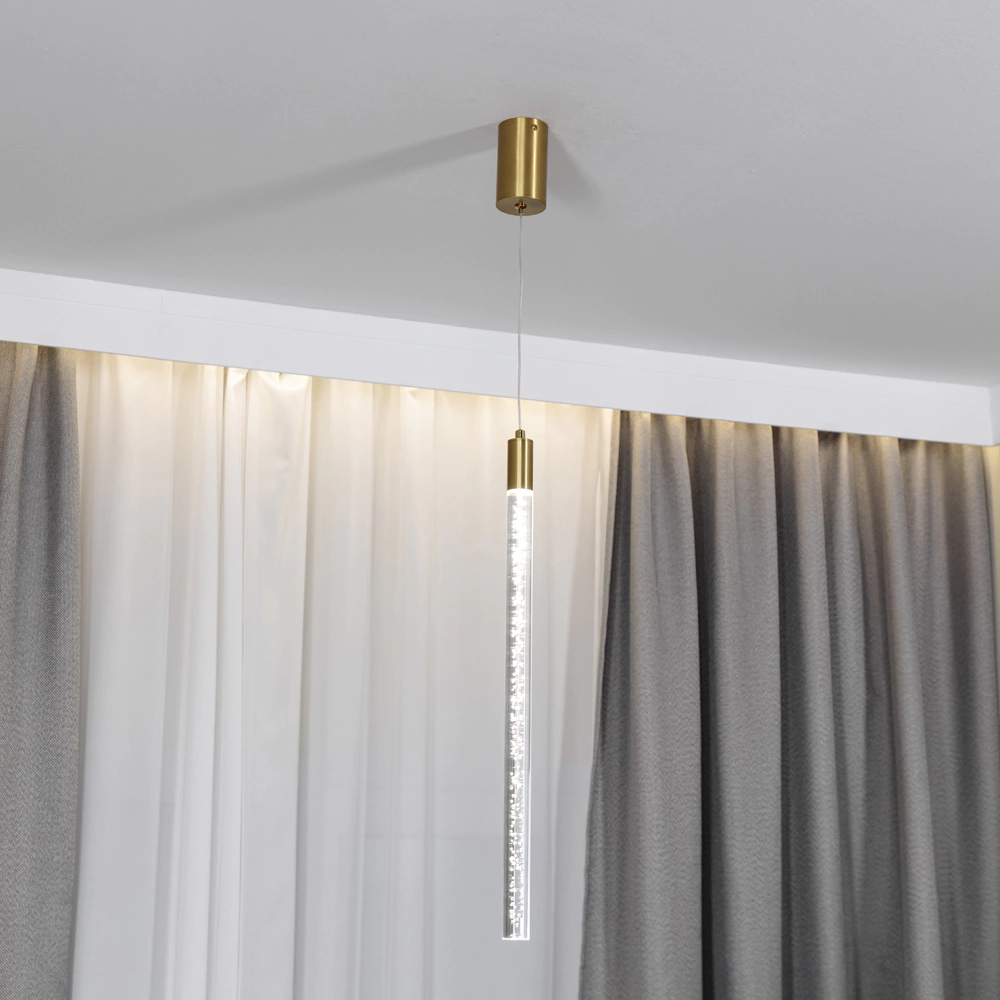 Светильник подвесной LED 5 Вт золото NEODECO Балб