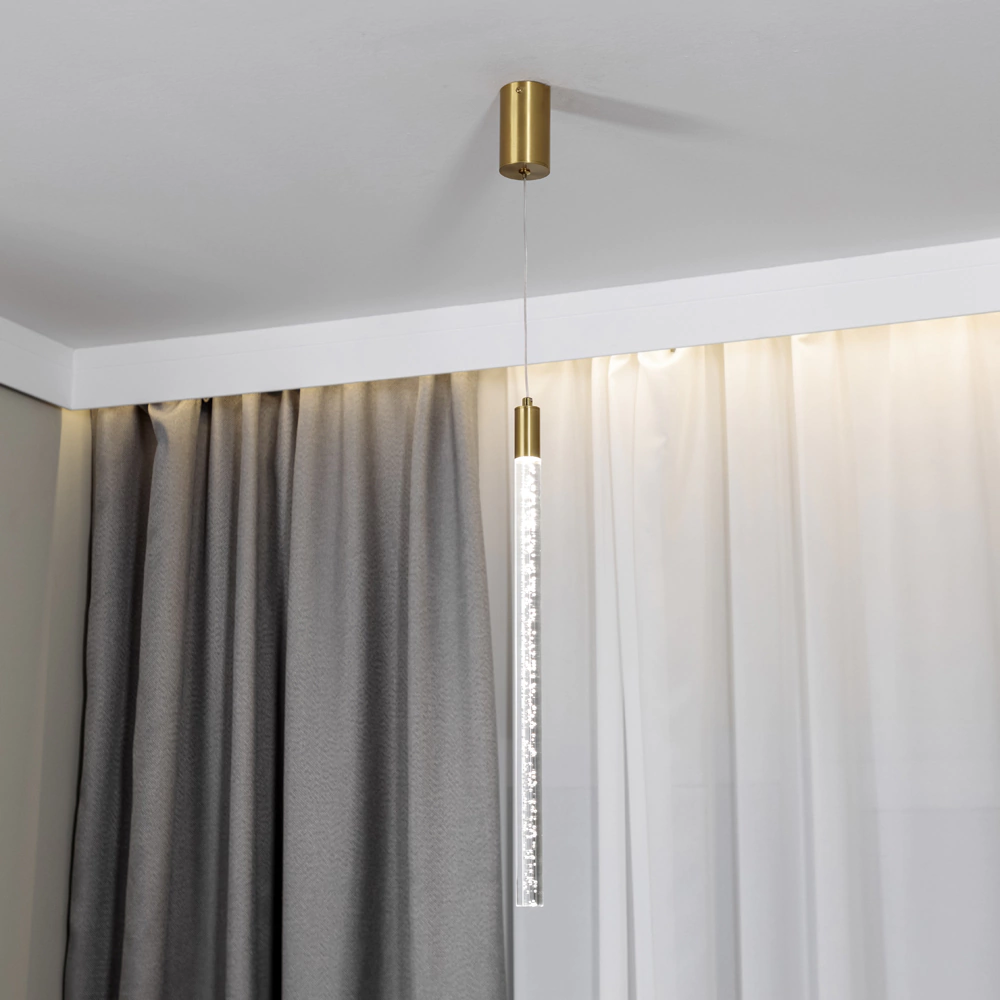 Светильник подвесной LED 5 Вт золото NEODECO Балб