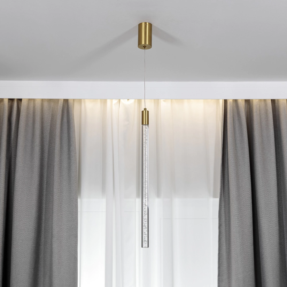 Светильник подвесной LED 5 Вт золото NEODECO Балб