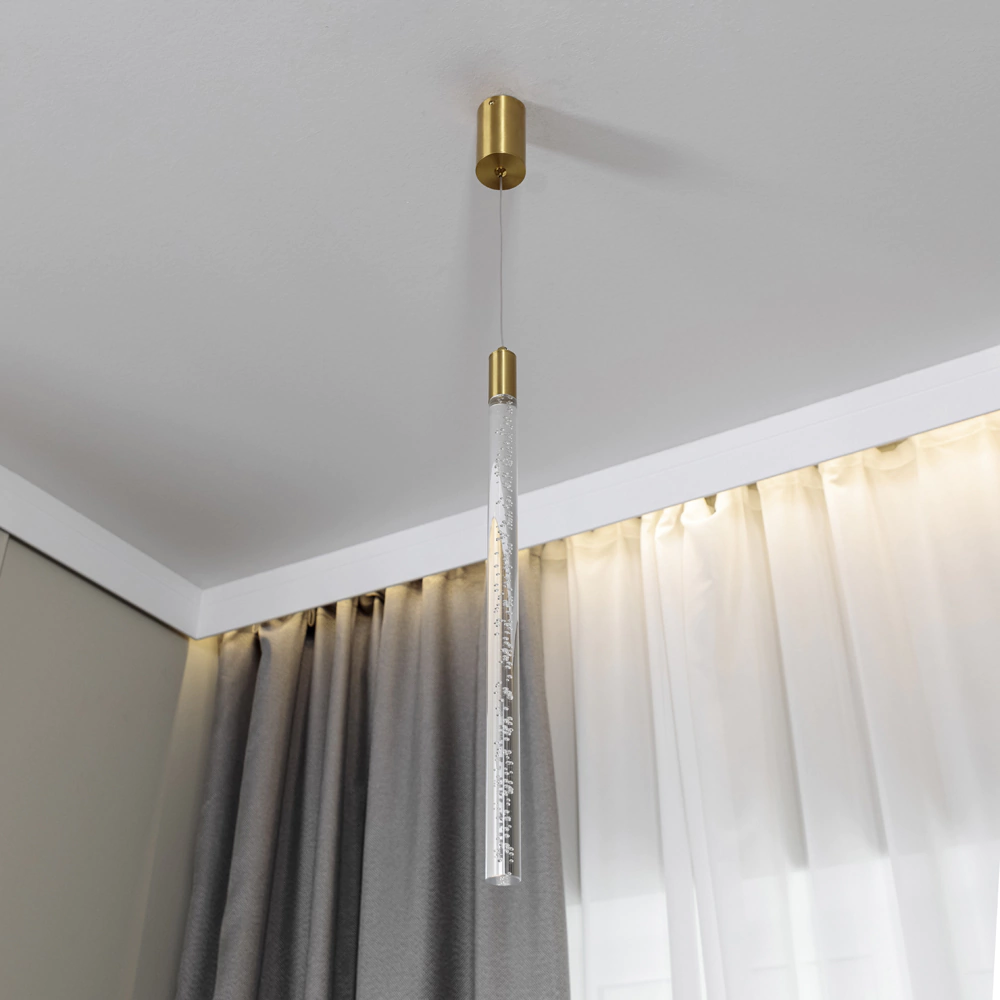 Светильник подвесной LED 5 Вт золото NEODECO Балб