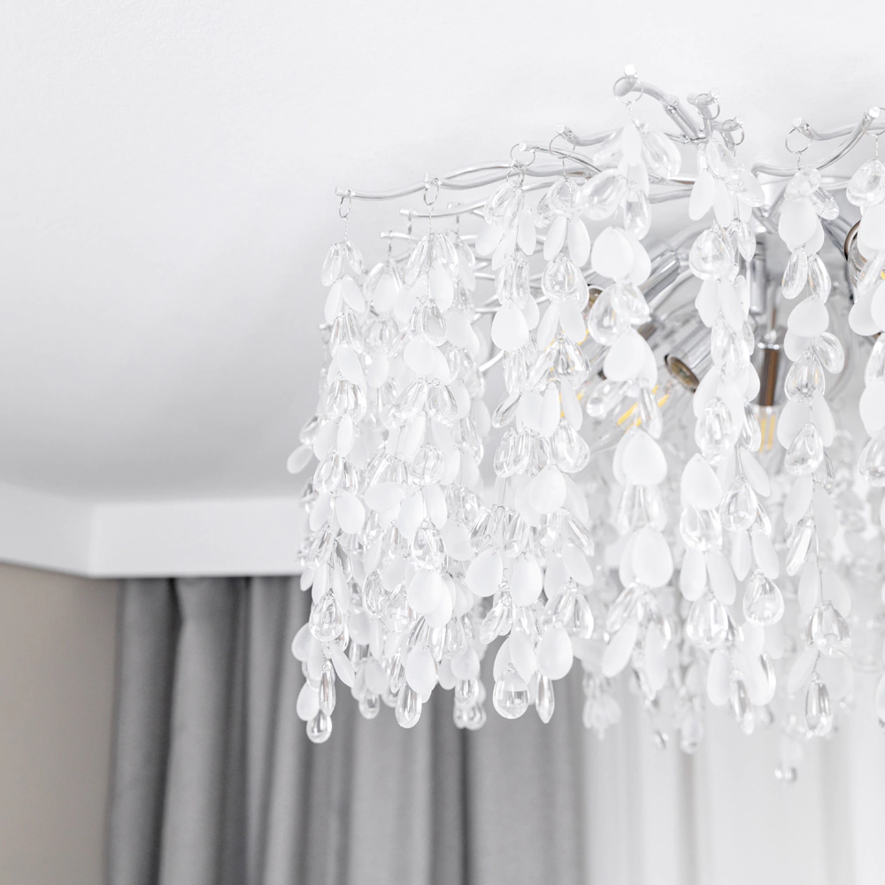 Люстра потолочная NEODECO Есина 8х40 Вт Е14 хром