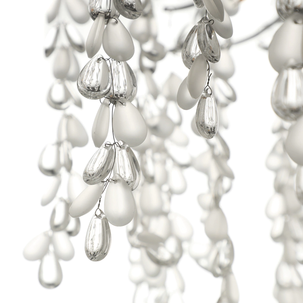 Люстра потолочная NEODECO Есина 8х40 Вт Е14 хром