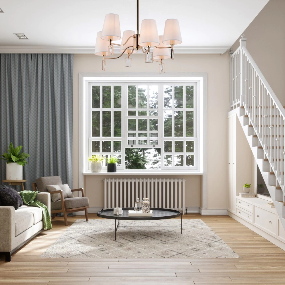 Люстра потолочная Rivoli Кристал 6х40 Вт Е14 золото