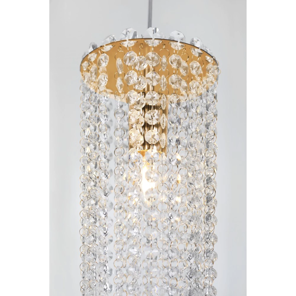 Светильник подвесной Rivoli Кристиана 1х40 Вт Е27 золото