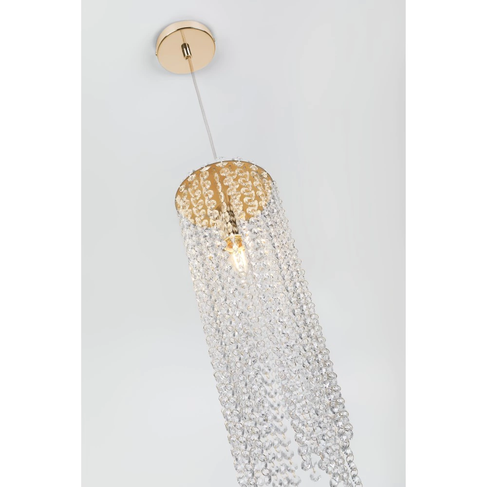 Светильник подвесной Rivoli Кристиана 1х40 Вт Е27 золото