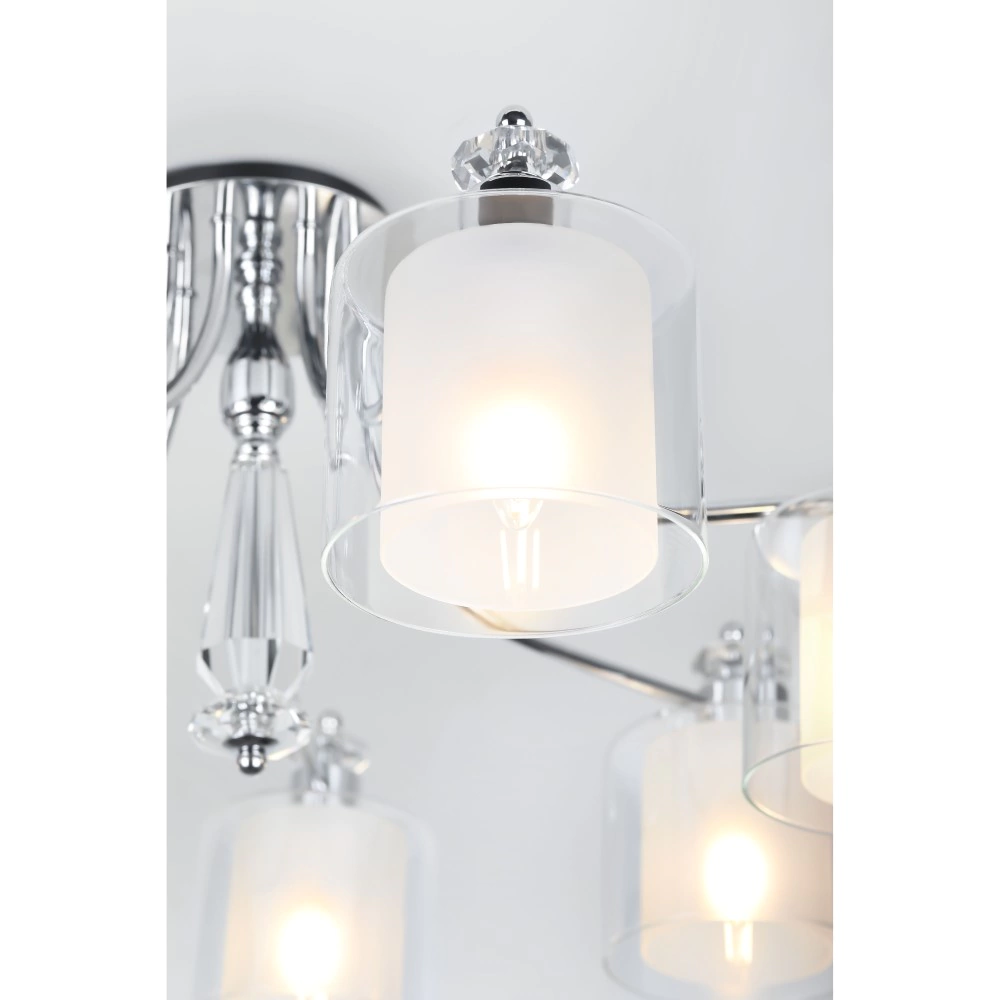 Люстра потолочная Rivoli Лавиния 7х40 Вт Е27 хром