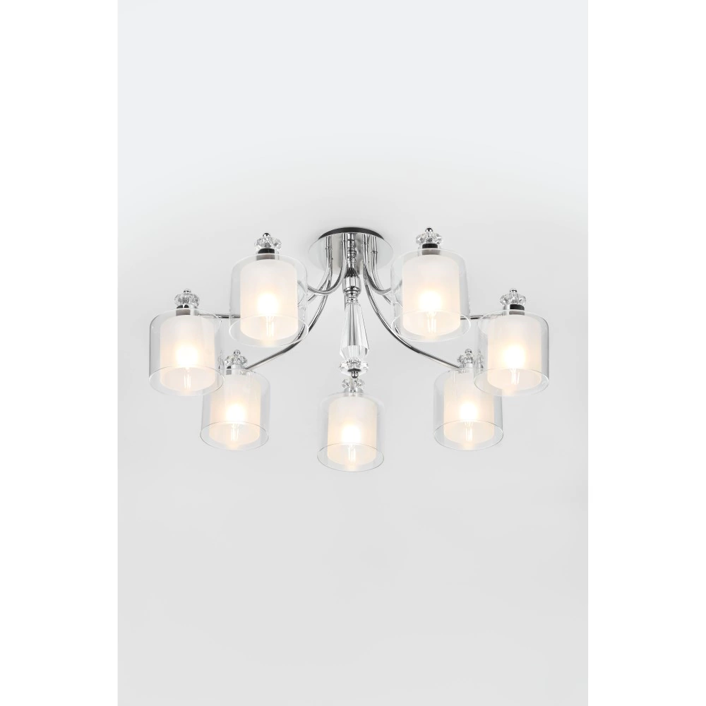 Люстра потолочная Rivoli Лавиния 7х40 Вт Е27 хром