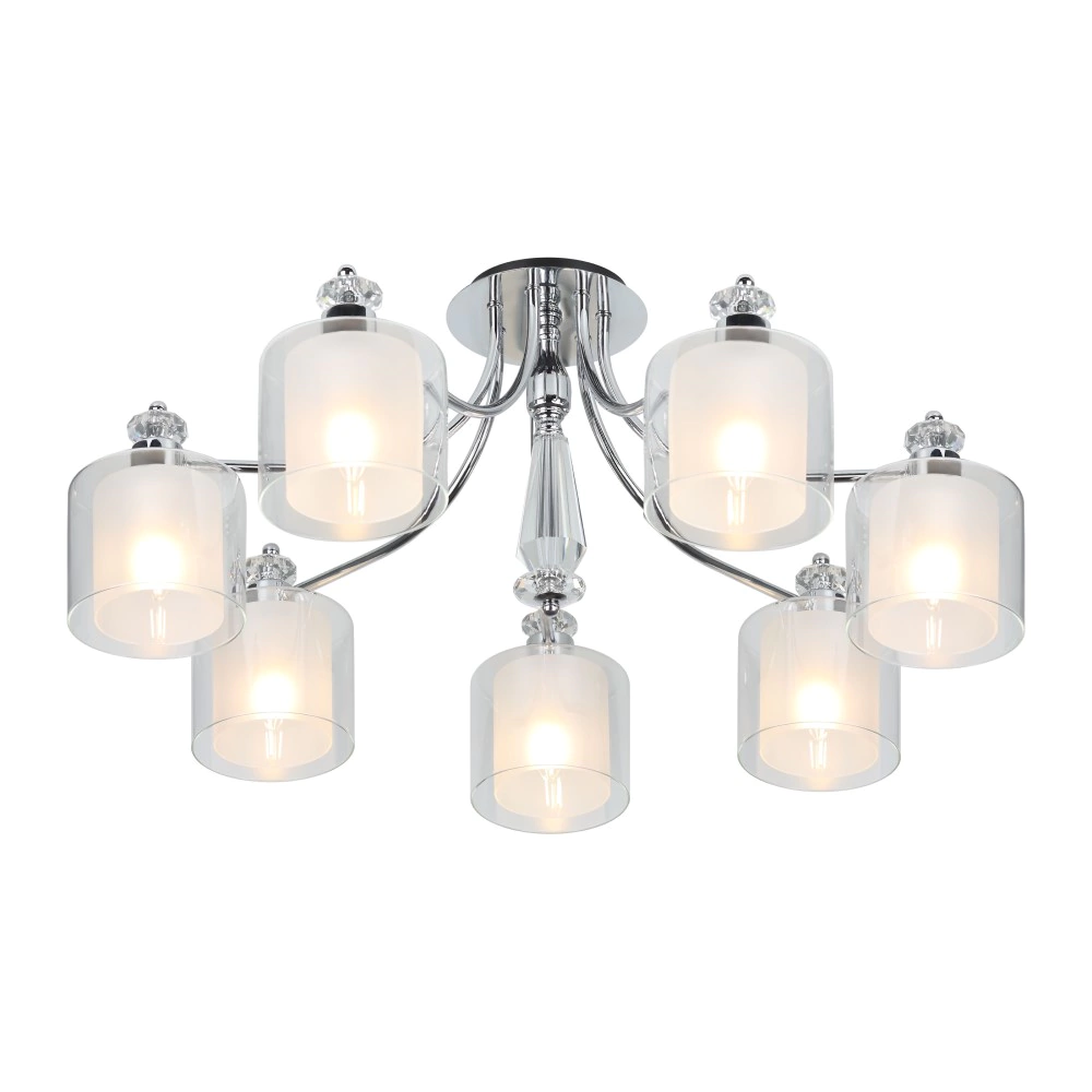 Люстра потолочная Rivoli Лавиния 7х40 Вт Е27 хром