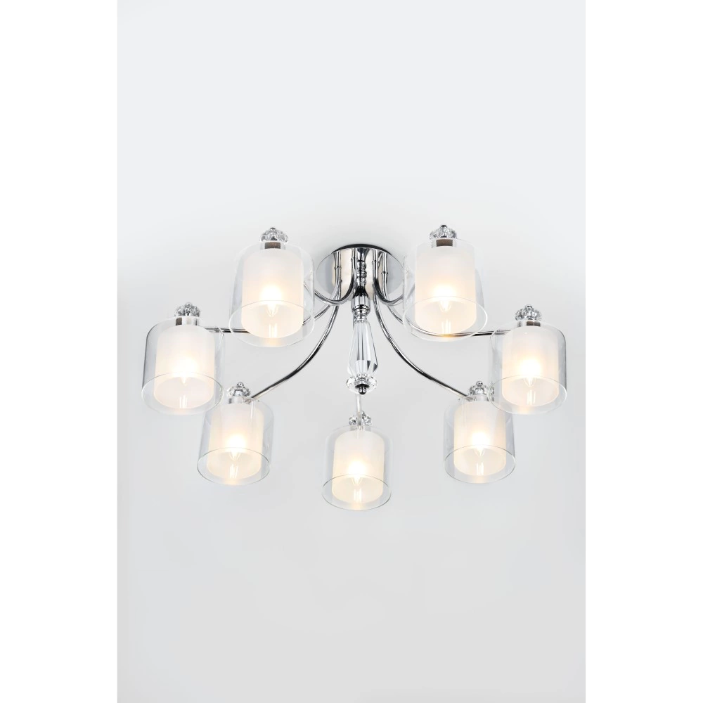 Люстра потолочная Rivoli Лавиния 7х40 Вт Е27 хром