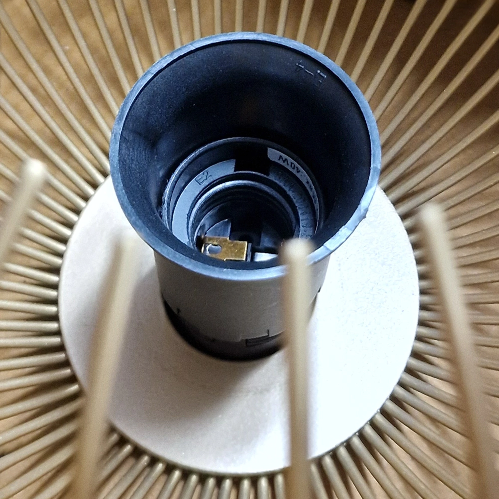 Светильник подвесной EGLO Венесуэлла 1х40 Вт Е27 черный/золото