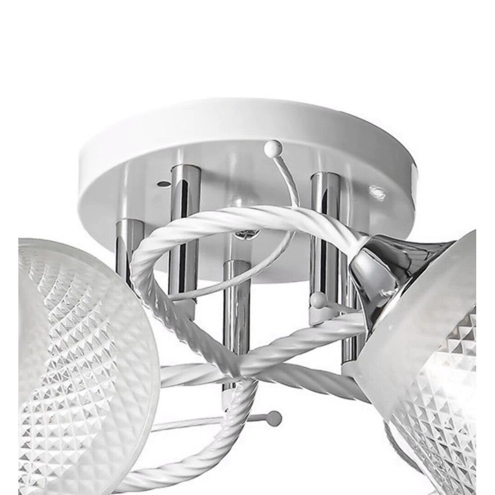 Люстра потолочная Аврора Свет Калатея 5х60 Вт Е27 белый