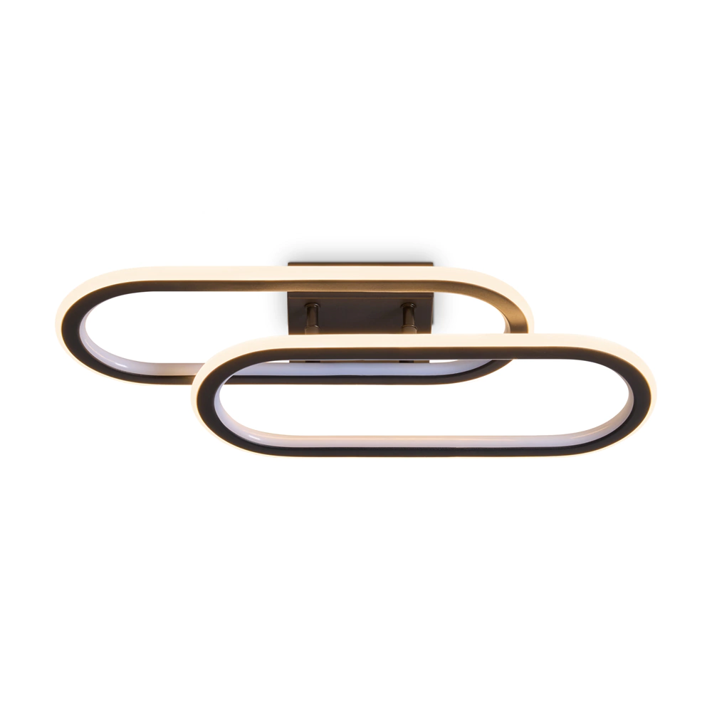 Люстра потолочная FREYA Ола 72 Вт LED RGB с пультом ДУ черный