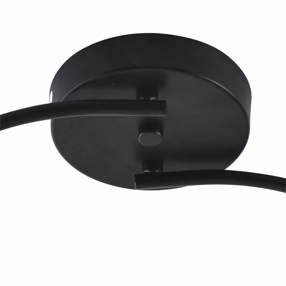 Люстра потолочная 2х60 Вт Е27 черный Schaffner Баррено