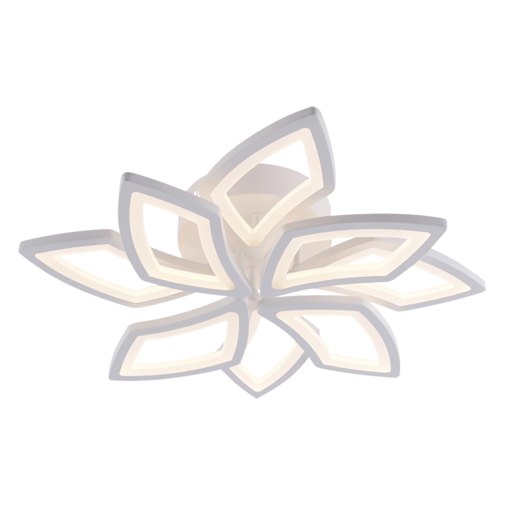 Люстра потолочная LED 138 Вт с пультом ДУ белый Schaffner Куор