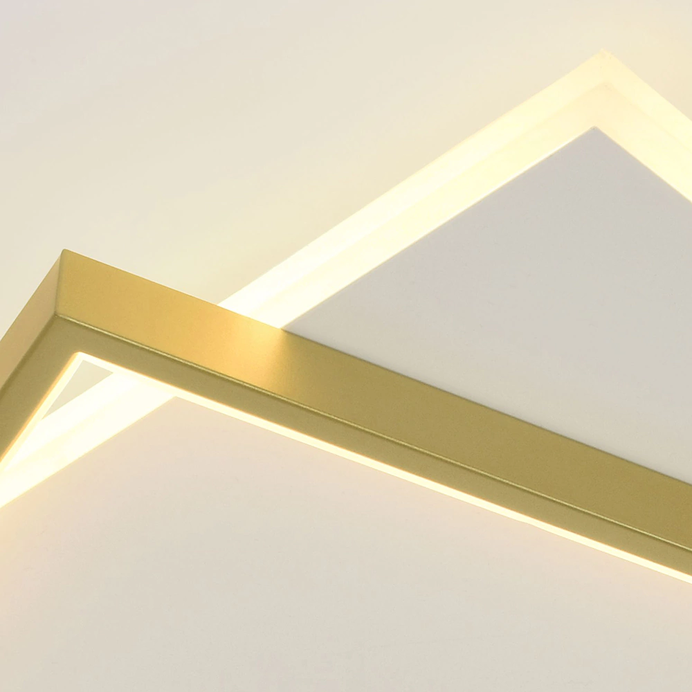 Люстра потолочная LED 82 Вт с пультом ДУ белый/золото ЭРА Лима