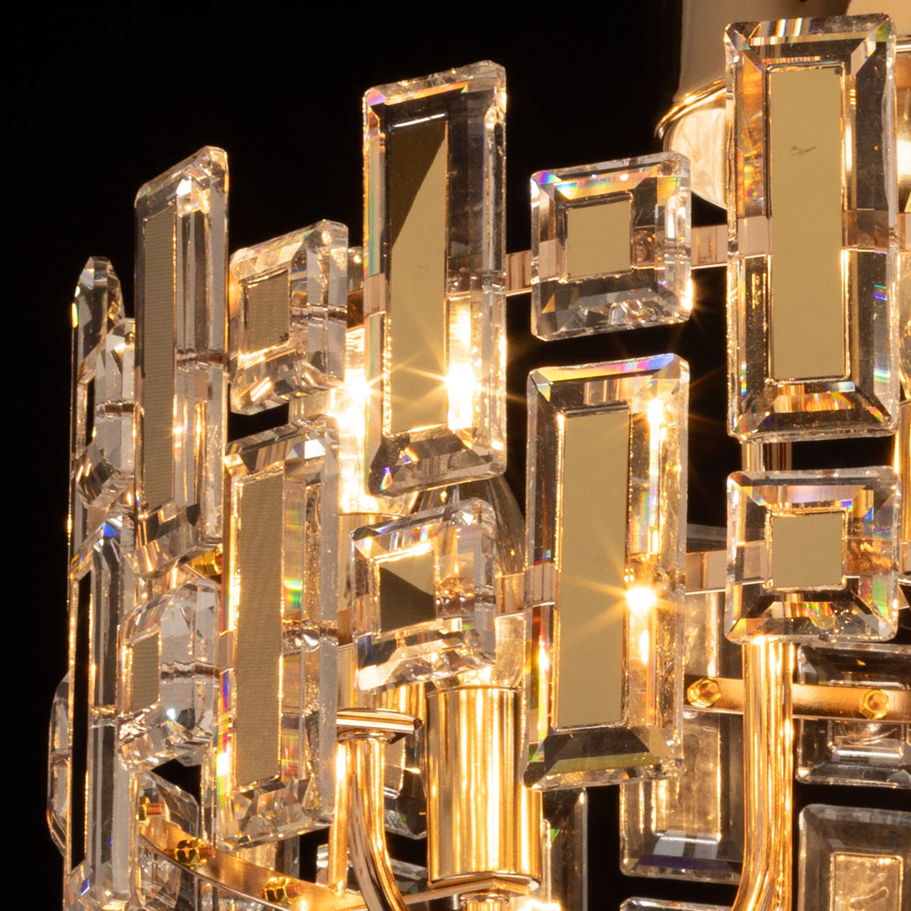 Люстра потолочная 6х60 Вт Е14 золото De City