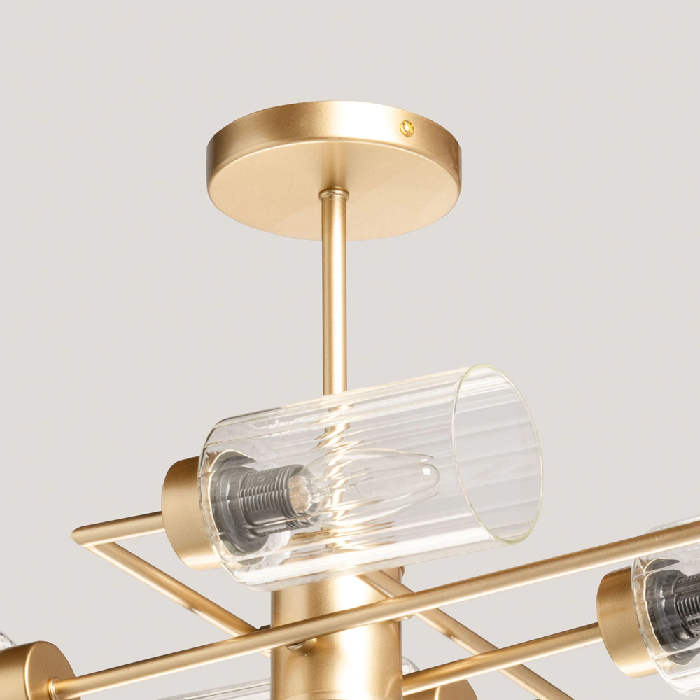 Люстра потолочная 6х40 Вт Е14 золото De City Олимпия