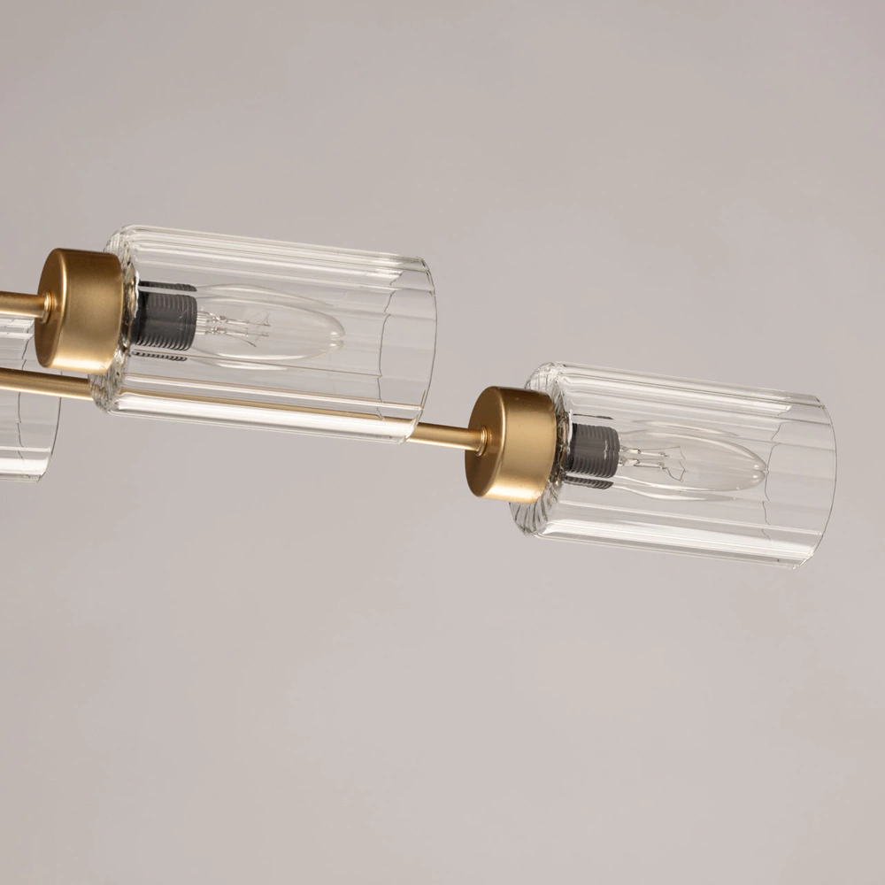 Люстра потолочная 6х40 Вт Е14 золото De City Олимпия