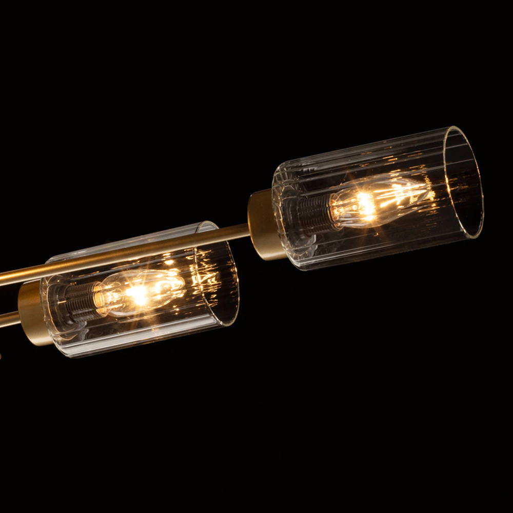 Люстра потолочная 6х40 Вт Е14 золото De City Олимпия