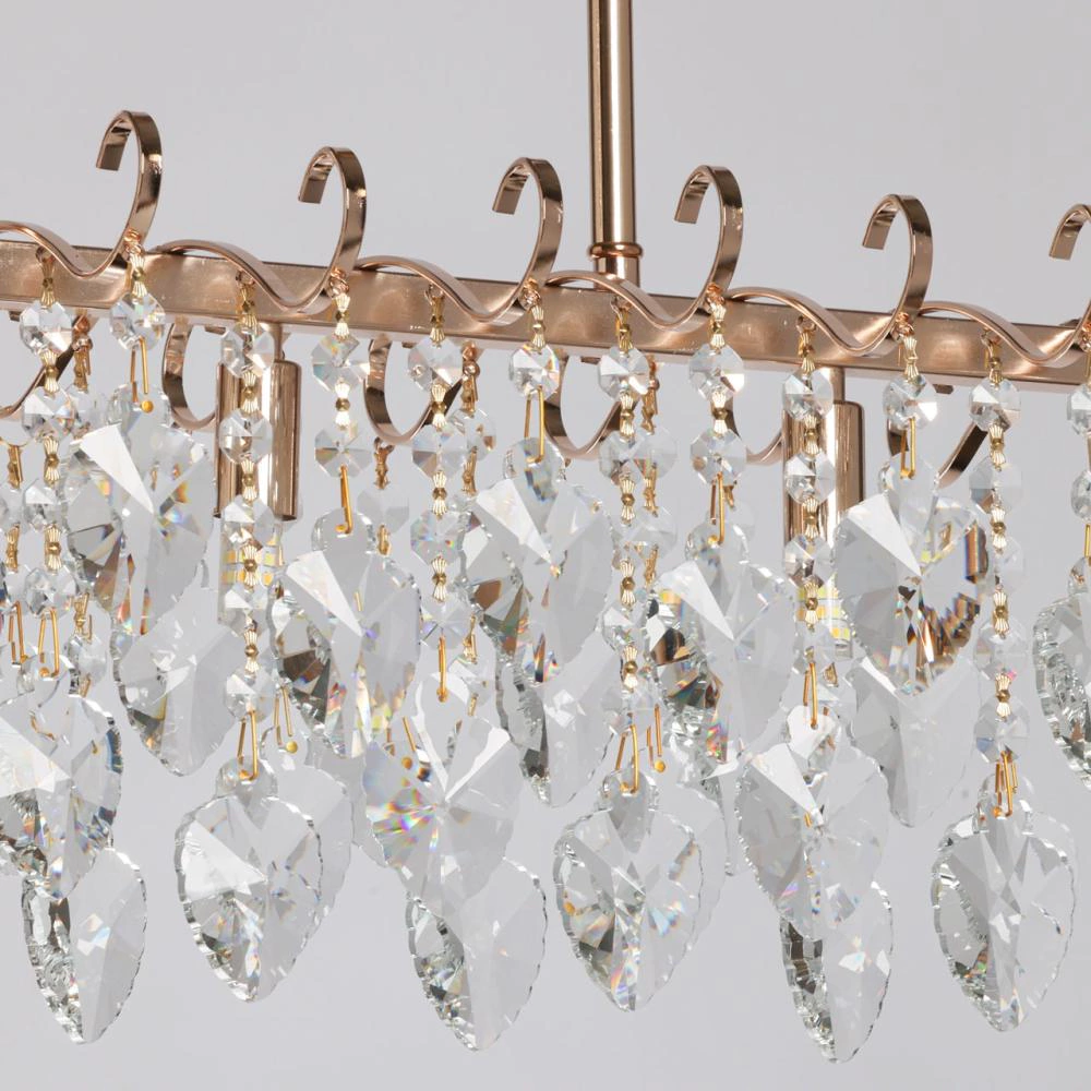 Люстра подвесная 3х60 Вт G9 золото De City Бриз