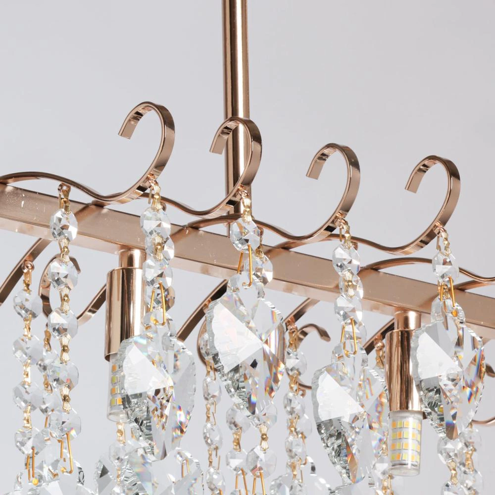 Люстра подвесная 3х60 Вт G9 золото De City Бриз