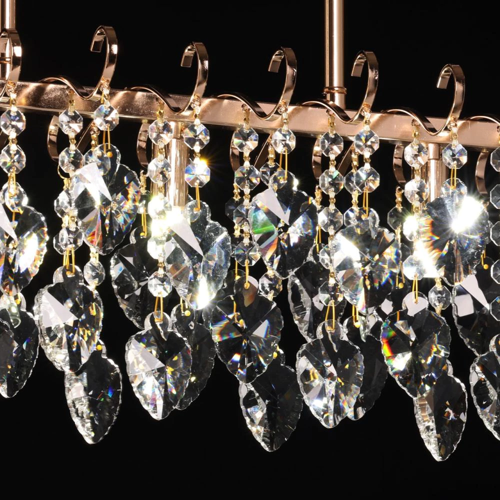 Люстра подвесная 3х60 Вт G9 золото De City Бриз