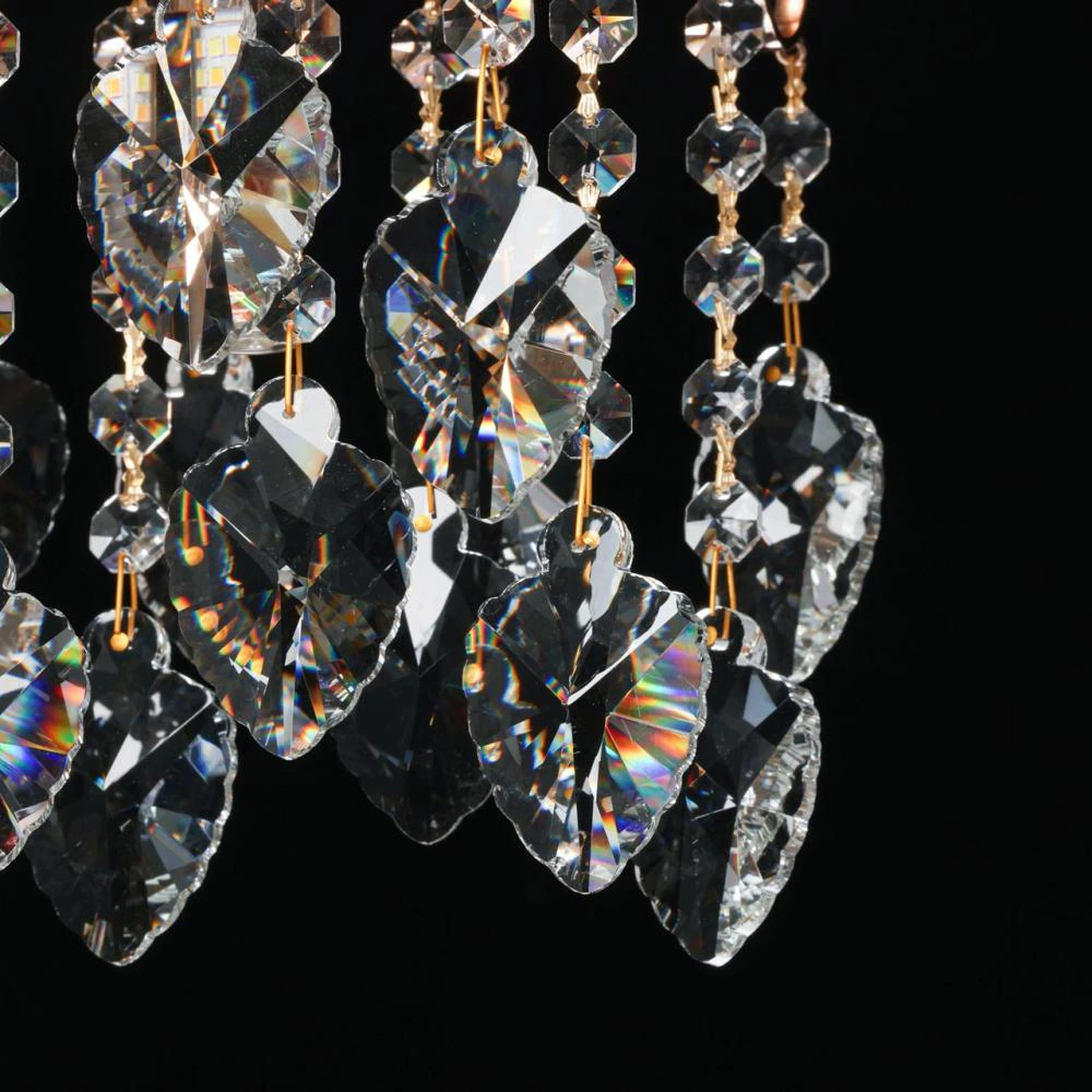 Люстра подвесная 3х60 Вт G9 золото De City Бриз