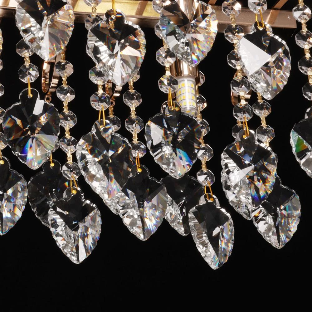 Люстра подвесная 3х60 Вт G9 золото De City Бриз