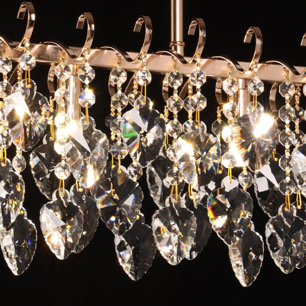 Люстра подвесная 3х60 Вт G9 золото De City Бриз