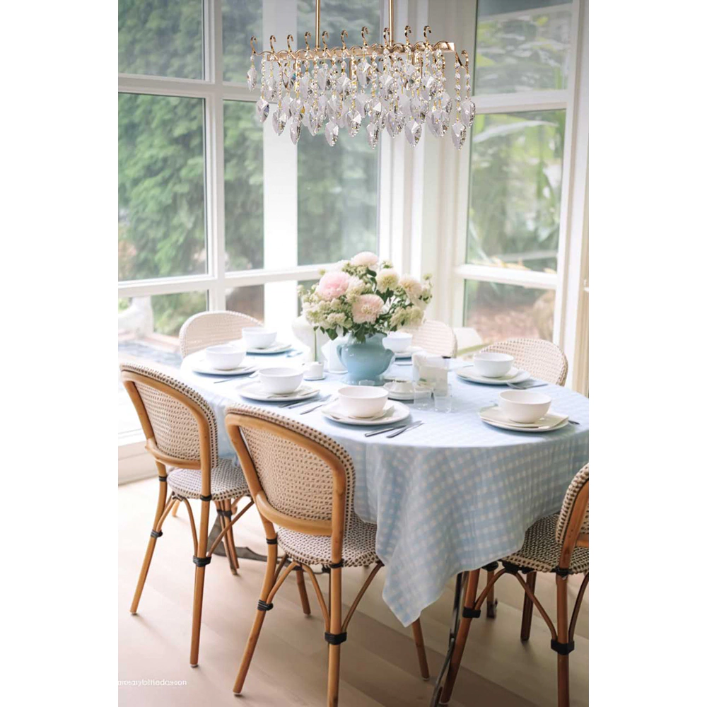 Люстра подвесная 3х60 Вт G9 золото De City Бриз