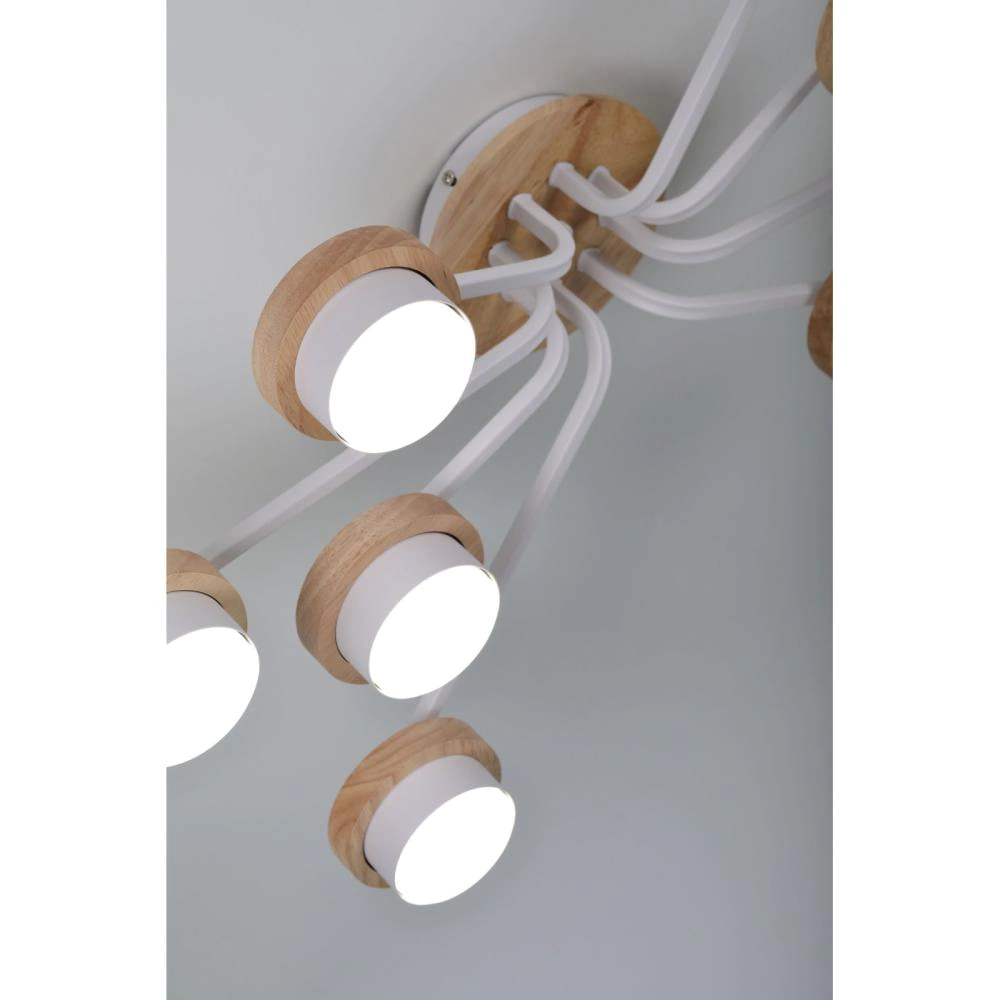 Люстра потолочная 8х15 Вт GX53 (LED) белый Rivoli Лоис
